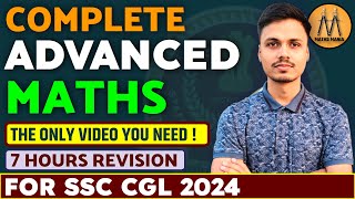 COMPLETE ADVANCED MATHS FOR SSC CGL 2024  ONE SHOT VIDEO  ABHISHEK RAI SIR [upl. by Alduino]