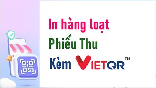 In phiếu thu trên Excel kèm vietqr ngân hàng 👉 Viet Qr thay đổi theo từng phiếu [upl. by Kolva]