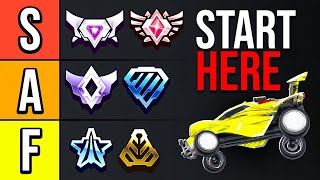 The Best Mechanics YOU Should Learn At EVERY Rank ROCKET LEAGUE TIER LIST [upl. by Dorr]