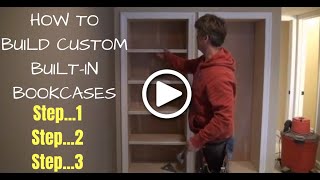 How To Build Builtin Bookcases A to Z [upl. by Faber]