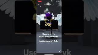 FREE ROBLOX ACCOUNT HEADLESSVIOLET VALKKORBLOX [upl. by Sasnak]