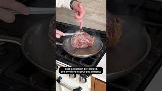 Comment cuisiner une entrecôte dans une poêle en inox [upl. by Aynnat]