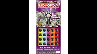 20  MONOPOLY DOUBLER  FLORIDA Lottery Bengal Scratch Off instant ticket [upl. by Roch150]