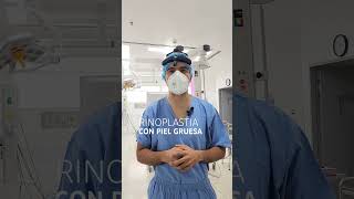 RINOPLASTIA CON PIEL GRUESA cirugiadenariz nosejob rinoplastia [upl. by Eelan]