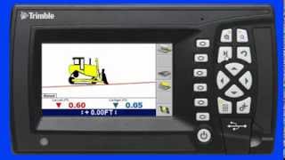 Trimble GCS900 Grade Control System Lane Guidance [upl. by Akeylah]