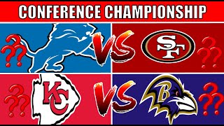 NFL Playoff Predictions Conference Championship Games [upl. by Hannavahs]