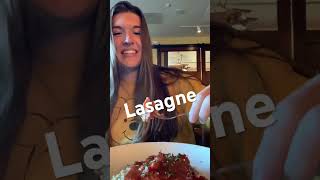 Food review Lasagne 810 delish foodreview food restaurantreview pasta [upl. by Aillimat]