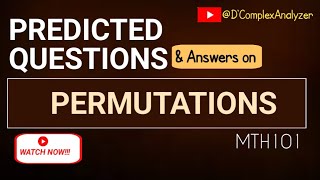 Permutation Review Questions [upl. by Anuahsar490]