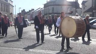 Lislea Lambeg Drums  12th Morning Parade In Kilrea 2016 [upl. by Gnut]