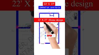 22 x 27 house plan  2227 house plan hindhi housedesign floorplan homeplan home [upl. by Nyrrat]