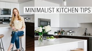 CREATING A MINIMALIST KITCHEN  clean declutter and simplify [upl. by Odlanar380]