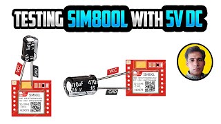 SIM800l Powering 5v DC  SIM800L Not Connecting To Network [upl. by Enitsahc]