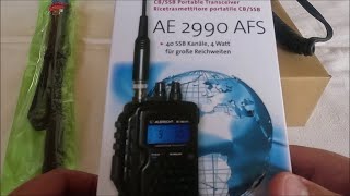 Notfunkequipment Albrecht AE 2990 AFS 1012m amp Antenne ABBREE AR152A [upl. by Leynwad]