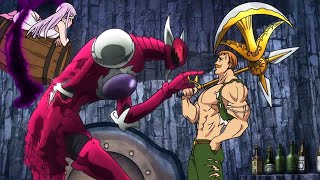 Escanor VS Galand y Melascula PELEA COMPLETA Español LATINO  Nanatsu No Taizai Grand Cross [upl. by Canica]