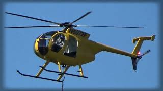 Construction Helicopter Hook Snags Tower Lineman in Risky Freehand Climb Rescue Action MD500 [upl. by Jarid]