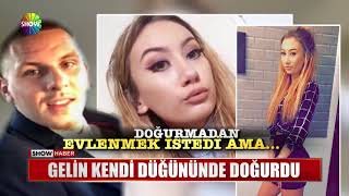 Gelin kendi düğününde doğurdu [upl. by Airotel]