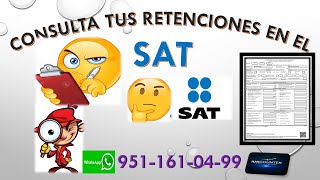 CONSTANCIA DE RETENCIONES y PERCEPCIONES Consuta RAPIDA🚀 en el SAT constancia ASALARIADO👨‍🚒📋 [upl. by Hilary]