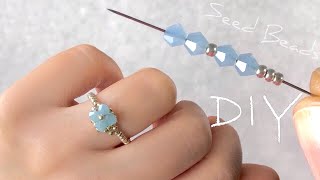 Beaded Ring Tutorial How to Make Rings With Beads [upl. by Annamarie]