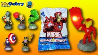 IRON MAN LUMINOSOTTI AVENGERS FLASH HEROES EUROSPINUNBOXING BLIND BAGS EDICOLA [upl. by Dyane989]