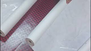 Cheapest fabric floor lining paint protection against slips in China [upl. by Llerdnek832]