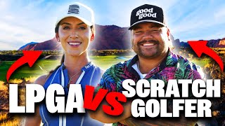 Can a Scratch Golfer compete with a LPGA Pro [upl. by Flessel]