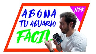 NPK ♻ Calcula el CONSUMO de tu ACUARIO plantado 🌱 RÁPIDO ABONADO ACUARIO FACIL [upl. by Melar]