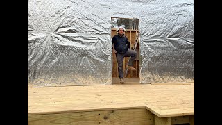 A Must For All Cabin and House Builds radiantbarrier cabinbuild bestinsulation housewrap [upl. by Burbank]