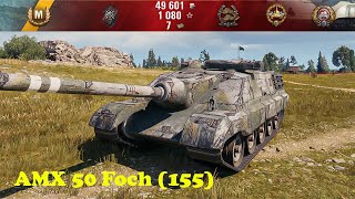 AMX 50 Foch 155  World of Tanks UZ Gaming [upl. by Eralc]