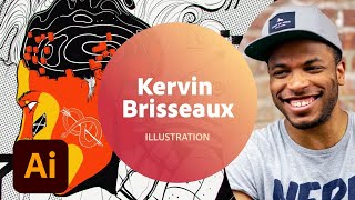 Live Illustration with Kervin Brisseaux  1 of 3  Adobe Creative Cloud [upl. by Halbert]