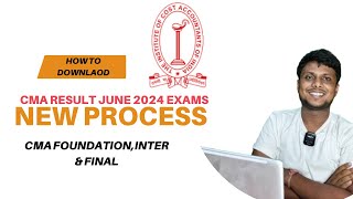 ICMAI Result Date New Update amp how to Download CMA Exam June 2024 Result Foundationinter amp Final [upl. by Yespmed264]