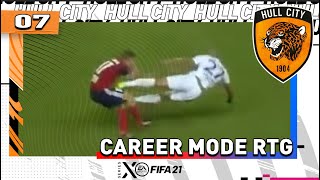 TWO FOOTED LEG BREAKER TACKLE FIFA 21  Hull City RTG Career Mode S4 Ep7 [upl. by Lennie]