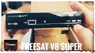 Freesat V8 Super 1080P Full HD DVBS2  Unboxing amp Demo [upl. by Chaunce]