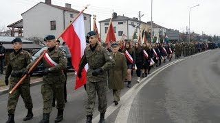 Uroczyste otwarcie Ronda im Żołnierzy Wyklętych Tomaszów Lub2015 [upl. by Ethelyn928]