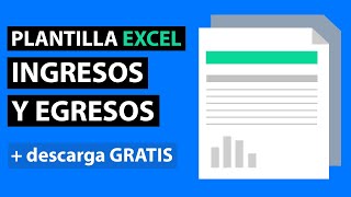 Plantilla de Ingresos y Egresos en Excel Descarga Gratis [upl. by Eenttirb]