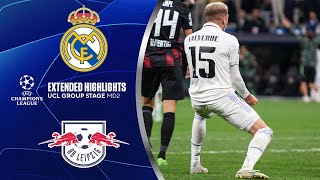 Real Madrid vs RB Leipzig Extended Highlights  UCL Group Stage MD 2  CBS Sports Golazo [upl. by Hamilah914]