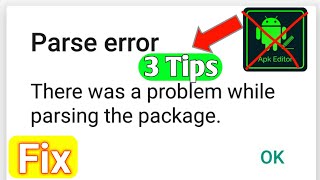 Fix Parse Error Without apk editor  There was a problem parsing [upl. by Cato879]