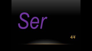 SPANISH CONJUGATIONS SER 44 [upl. by Ennovahs]