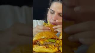 Burgers ASMR  AsMeRi Eats [upl. by Hakceber]