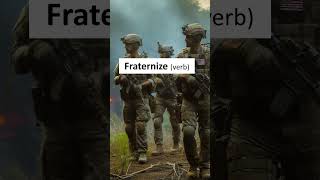 Fraternize  English word of the day [upl. by Lecirg]