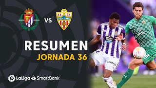 Resumen de Real Valladolid vs UD Almería 22 [upl. by Ahsiekin]