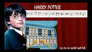 Harry Potter  Glockenspiel  tutorial  spartito [upl. by Ardnaxela798]