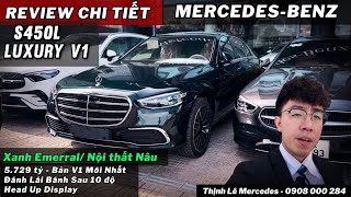 Chi TIết Mercedes S450 Luxury Màu Xanh Emerral  Bản V1 Mới Nhất Năm 2024  Thịnh Lê Mercedes [upl. by Aihtnyc86]