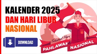 Kalender 2025 dan Hari Libur Nasional [upl. by Attesor313]