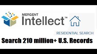 Mergent Intellect Part 1 Residential Search [upl. by Nevart]