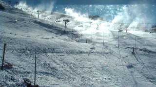 Enneigeurs York aux Menuires images webcam du 07112012 [upl. by Charie592]