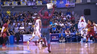 quotSpidermanquot incident  PBA Philippine Cup 2019 Finals [upl. by Airda]