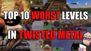 Top 10 WORST Levels In Twisted Metal [upl. by Nalid681]