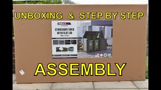 Duramax StoreAway 1200L Plastic Shed  Unboxing amp Step by Step Assembly [upl. by Cyrano]