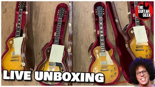 LIVE UNBOXING 7 Masterbuilt Beauties from Panucci Guitars [upl. by Aryt]