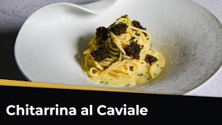 Come cucinare lo SPAGHETTO ALLA CHITARRA AL CAVIALE e burro francese [upl. by Rekcut246]